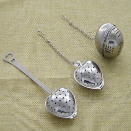 3 Style Tea spoon Heart Tea Infuser Heart-Shaped Stainless Herbal Tea Infuser Spoon Filter 304 Stainless Steel strainer Tools