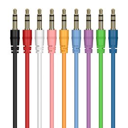 1m 3.5mm Male to Male Audio Aux Cables Stereo Car Extension Cable for Headphone Mobile Phone PC MP3 Speaker Wire Line
