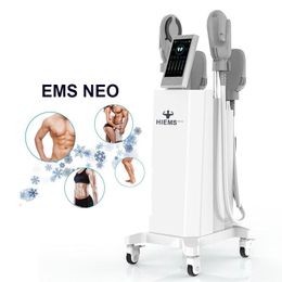 2021 EMslim Neo 4 Handles machine shaping EMS Muscle Stimulator electromagnetic fat burning hiemt beauty equipment free logo