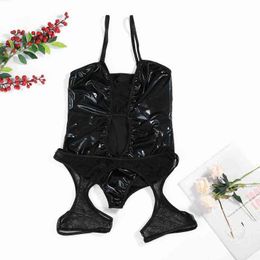 Nexy Sexy Set Fashion Femme Cuir Body Collants Temptation Lingerie ...