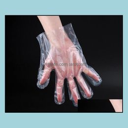 Disposable Gloves Kitchen Supplies Kitchen, Dining & Bar Home Garden 100Pcs/Bag Plastic Food Prep For Cooking Cleaning Handling Accessories
