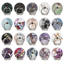 Universal Marble Stone Cell Phone Ring Holder Cellphone Finger Stand 360 Degree Rotation with opp bag