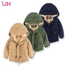 LZH Kids Baby Girls Jacket Autumn Winter Jackets For Boys Warm Children Outerwear Coat For Boys Clothes 3 4 5 6 7 Year 211111