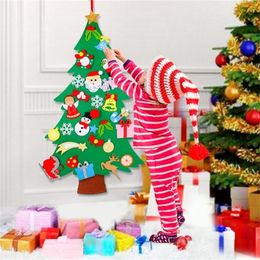 3D DIY Felt Christmas Tree Decorations For Home Christmas Ornaments Christmas Gift For Kids Cristmas Noel Happy New Year 2021 201019