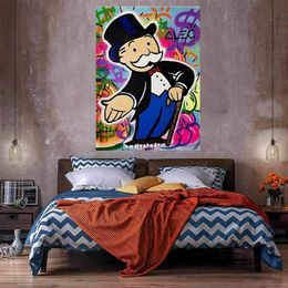 Rich Man money Oil Painting On Canvas Home Decor Handpainted &HD Print Wall Art Picture Customization is acceptable 21053124