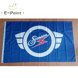 Flag Simson Blue Background 3*5ft (90cm*150cm) Polyester flag Banner decoration flying home & garden flag Festive gifts