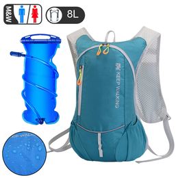 Backpack Waterproof Hydration 8L Trail Bicycle Water Bag For Hiking Cycling Camping Pack Foldable Bladder