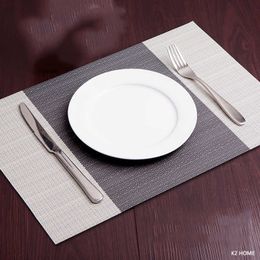 Pack of 4Pcs Placemats Kitchen Dinning Table Place Mats Non-Slip Dish Bowl Placement Heat Stain Resistant Table Decorative Mat 210706