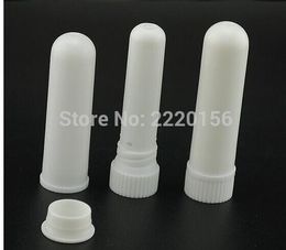 2000pcs/lot white color blank nasal inhaler sticks, sterile portable nasal inhaler tube, plastic inhalers