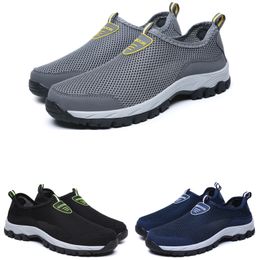 high quality Men Running Shoes Black Grey navy Fashion Mens Trainers Outdoor Sports Sneakers Walking Runner Shoe size 39-44