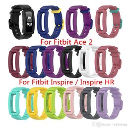 Silicone Band For Fitbit Ace 2 ACE2 Soft Watch Strap Wrist Band For Fitbit inspire Inspire HR Kids Smartwatch Bracelet Accessories