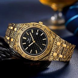 Men Watches Luxury Brand Quartz Watch Men Durable Stainless Steel Fashion Sports Life Waterproof Wristwatch with Gift X0625