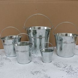 D7.5XH7.5CM Metal cup Planter tin box Iron pots Silvery wedding Succulent Pot mini bucket