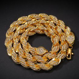 Chains Hip Hop Series Twist Chain Necklace Metal 9 Mm Thick Necklaces 2021