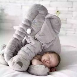 40cm/60cm Large Plush Toy Elephant Doll Kids Sleeping Back Cushion Cute Stuffed Baby Accompany Xmas Gift 210728