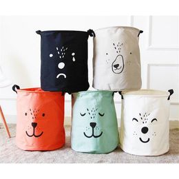 Storage Baskets Laundry Basket Handbag Collapsible Useful Bag Kids Baby Toy Canvas