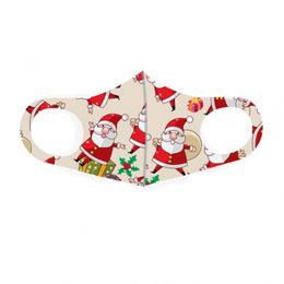 Christmas Ice Silk Mask Space Cotton Sponge Washable Breathable and Cool Proof Cold Cloth Dust AAPB720