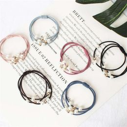 Multi-layer ring showing temperament pearl tie head rope Korean headdress hair accessories, basic tie hair rubber band hair rope 253 U2