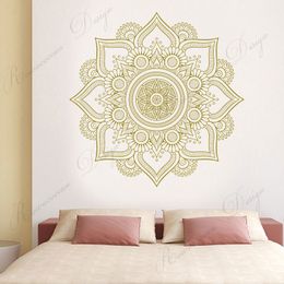 Creative Design Mandala Wall Sticker Vinyl Art Home Decor Living Room Bedroom Headboard Decoration Decals Removable Mural 4089 210308