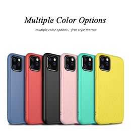 Eco Friendly Biodegradable Many Colours Custom Logo Phone Cases Shockproof For iPhone 11 12 Pro Xs X Xr Max 2021 Fashion