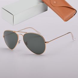 Klassische Luftfahrt-Sonnenbrille im 3025-Stil für Damen und Herren, Glaslinsen, Sonnenbrille Des Lunettes De Soleil