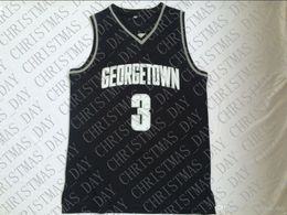 Cheap custom Allen Iverson #3 Georgetown Hoyas Black College Jersey Stitched Men Stitched Customize any name number MEN WOMEN YOUTH JERSEY