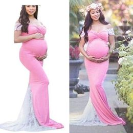 Vestidos De Color Rosa De Encaje Para La Embarazada Oferta Online |  DHgate.com