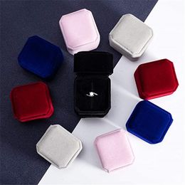 Square Ring Retail Box Wedding Jewellery Earring Holder Storage Cases Gift Packing Boxes for Jewelry