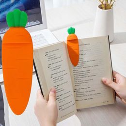 Bookmark 1 Pcs Creative Cute Carrot 3D Stereo Book Marks For Kids DIY Decoration Gift Multifunction Funny Stationery Supplies