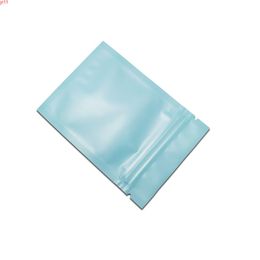 200pcs/lot Lovely Matte Blue Coloured Ziplock Aluminium Foil Packaging Bags Small Food Powder Zip Seal Packing Baghigh quatity