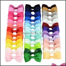 Hair Accessories Baby, Kids & Maternity 40 Colours 2.75 Inch Colorf Barrettes With Baby Girls Ribbon Bows Boutique Bow Hairclip Hairpin Z5216
