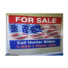 For Sale Call Hunter Biden 3x5ft Flags Family House Banners 100D Polyester High Quality Vivid Colour With Two Brass Grommets