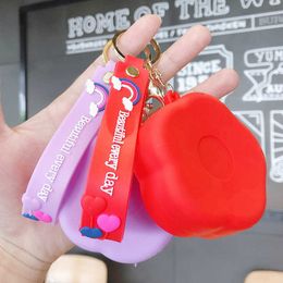 petal bags Australia - Creative Storage Lovely Petal Bag Key Chain Pendant Practical Pocket Change Headset Data Cable Small Gift