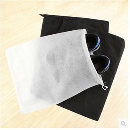 Thick non-woven shoe storage bag travel outdoor drawstring bundle pocket dust-proof shoes bags