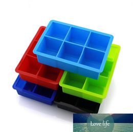 6 Grid Food Grade Silicone Ice Tray Home DIY Cube Mold Square Shape Cream Maker Kitchen Bar Accessories