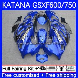 Fairings For SUZUKI KATANA GSX600F GSXF750 GSXF 600 750 CC GSXF-600 18No.32 Factory blue GSX750F 600CC 750CC 03 04 05 06 07 GSXF600 GSXF-750 2003 2004 2005 2006 2007 Body