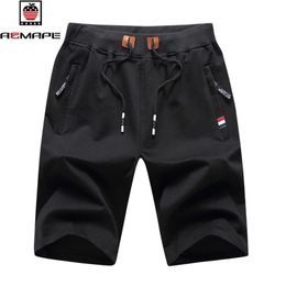 AEMAPE Brand Male Sweatpants Summer men's casual Shorts Youth knitted s fashion sports pants large shorts 210806