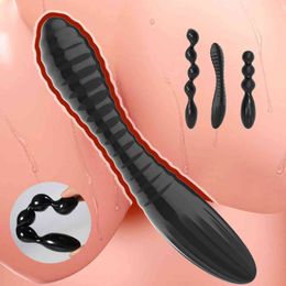 NXY Sex Anal toys Silicone Big Beads Balls Butt Plug Adults Erotic Toys for Women Man Anus Masturbator Prostate Massager sextouse woman 1201
