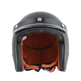 Motorcycle Helmets 2021 DOT Open Face 3/4 Helmet Retro Vintage Motorbike Quick Release Buckle Moto Bike Motocross