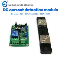 DC 24V Relay Shield Current Detection Sensor 20A 30A 50A 100A 200A 300A Over-Current Relay Protecting Shunt Module