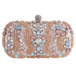 setting tools Australia - Beaded Crystal Clutch Evening Rhinestone Bags and Clutches for Purse Women