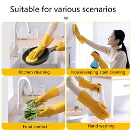 Disposable Gloves Rubber Dishwashing Thickened Labour Protection Cattle Tendon Industrial Household Kitchen Cleaning