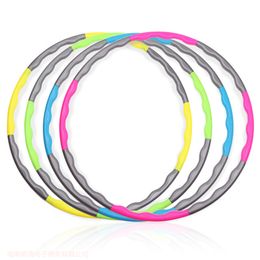 Fitness Sport Hoop Removable 8 Section Foam Hoop Gym Body Building Thin waist Fitness Circle Indoor Equipment T55