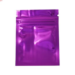 DHL Shipping 2000pcs/lot 6x8cm Heat Sealable Mylar Foil Food Storage Pouch Purple Zip Lock Aluminum Candy Package Bagshigh quatity