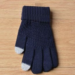 Pair Knitting Gloves Keep Warm Windproof Fashion For Women Lady Winter Outdoor SER881