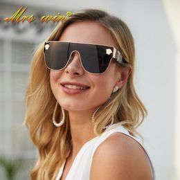 Sunglasses 2021 Sunglass For Men Designer Conjoined Square Gradient Lens Mental Glasses Fashion