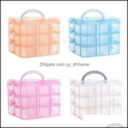 Jewellery Packaging & Jewelryjewelry Pouches, Bags Transparent Portable Large Organiser Removable Grids Storage Rings Necklaces Box Container