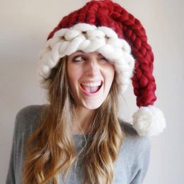 3 styles Adult Kids Wool Knit Hats Christmas Hat Fashion Home Outdoor Party Autumn Winter Warm Hat Xmas gift party favor indoor tree deco FY4972r