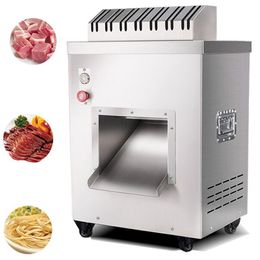 220v Electric automatic Stainless Steel Commercial meat slicer cutting machine electric meat cutting machine 550kg/h