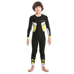 2 mm Traje de Baño Manga Larga Trajes de Buceo para Niños Ropa de Natación Protección Solar para Nadar Esnórquel Surf Deportes Acuáticos Gogokids Traje de Neopreno para Niñas 